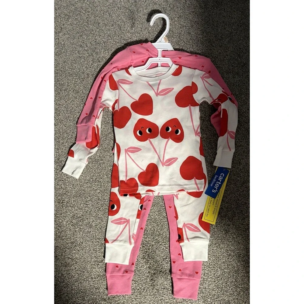 Girls Heart Pj Set of 2 NWT